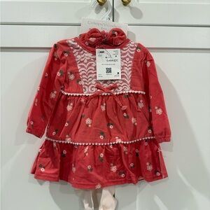 Catherine Malandrino Pink Floral Baby Dress